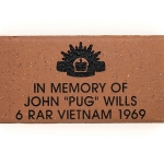 Commemorative Army Engraved Name Paver