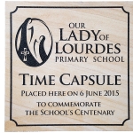 Engraved Sandstone Paver - Time Capsule Cover